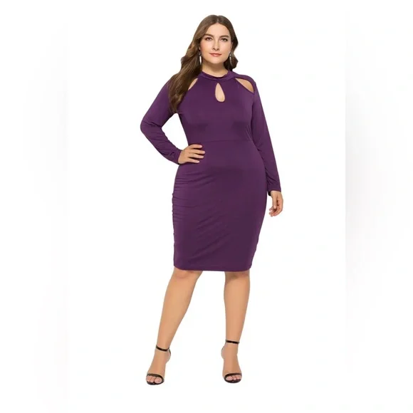 sachin and babi light blue dress Women's Plus Size Bold Lines Bodycon Dress - Black